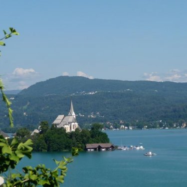 Oostenrijk Karinthië Maria Worth - Kerkje fietstocht langs de Wörthersee